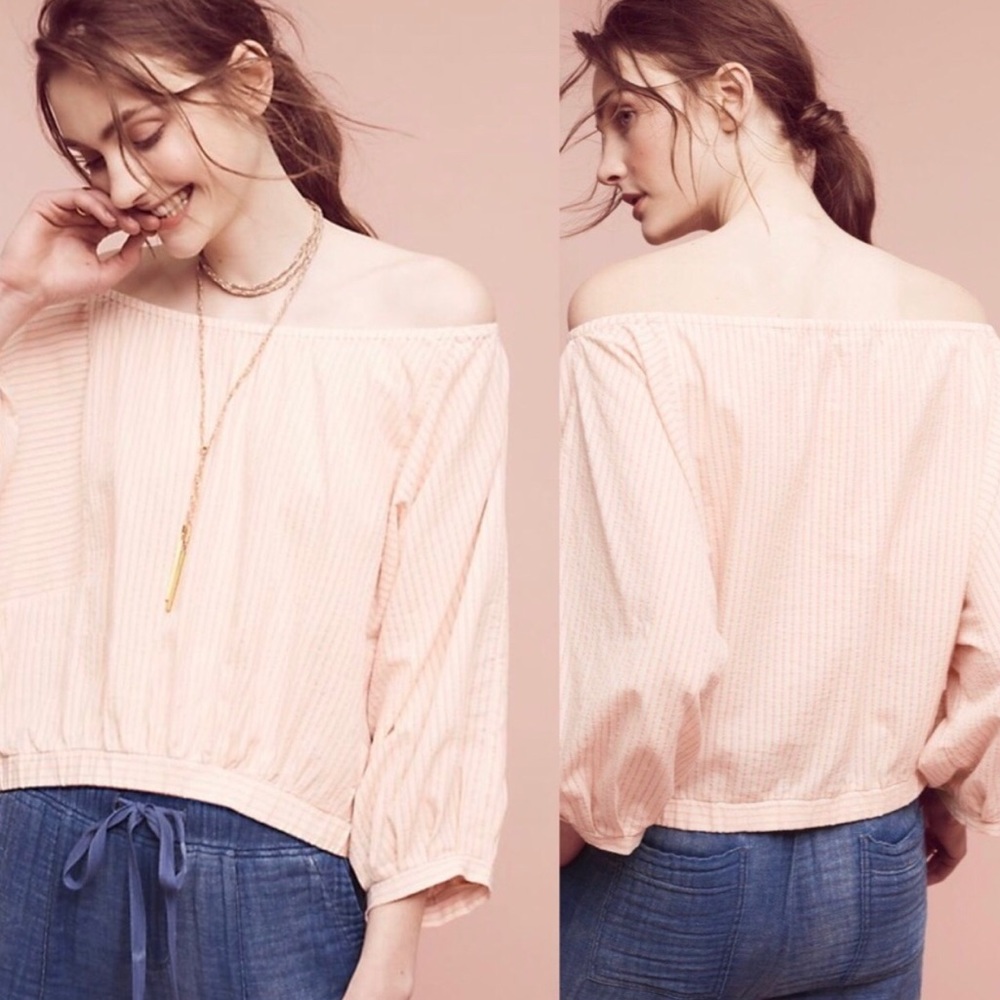Anthropologie Holding Horses off the shoulder top